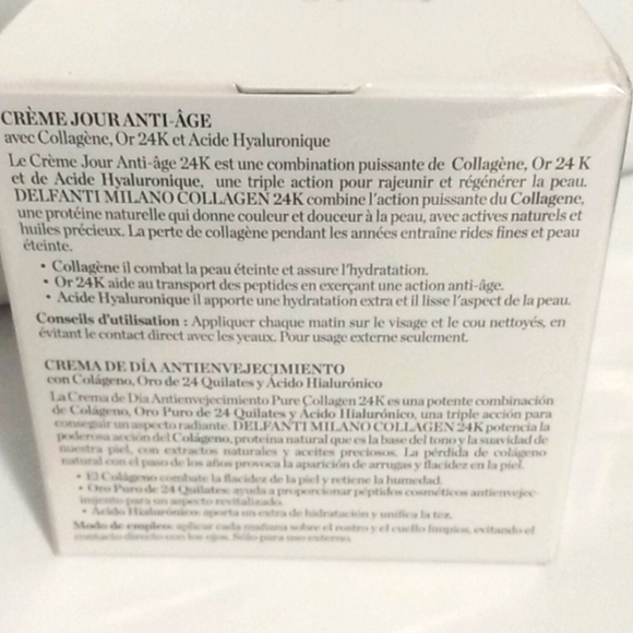 DELFANTI MILANO COLLAGEN 24K ANTI AGING DAY CREAM SIZE 1.7 Ounces NWT - Picture 3 of 7